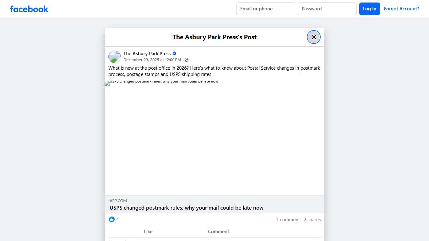 What is new at the post office in... - The Asbury Park Press Facebook